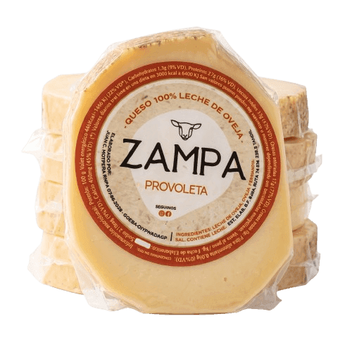 Cortes de queso Provolone Zampa